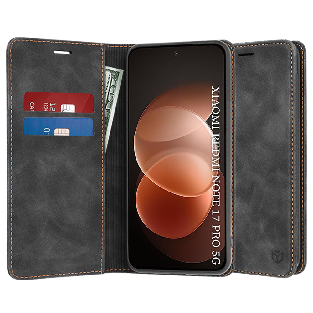 Etui til Xiaomi Redmi Note 17 Pro, Techsuit, Confy, svart