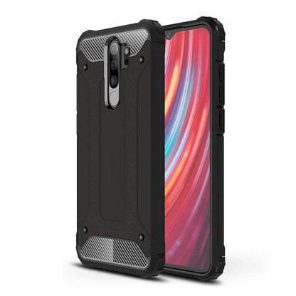 Deksel for Xiaomi Redmi Note 8 Pro, Techsuit, Hybrid Armor, Svart