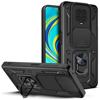 Deksel til Xiaomi Redmi Note 9S / Note 9 Pro / Note 9 Pro Max, Techsuit, CamShield, Svart