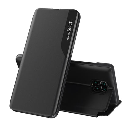 Deksel for Xiaomi Redmi Note 9S / Note 9 Pro / Note 9 Pro Max, Techsuit, eFold, Svart