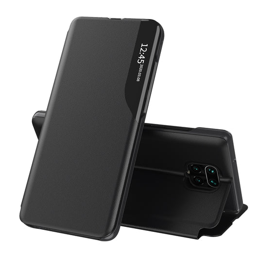 Deksel for Xiaomi Redmi Note 9S / Note 9 Pro / Note 9 Pro Max, Techsuit, eFold, Svart
