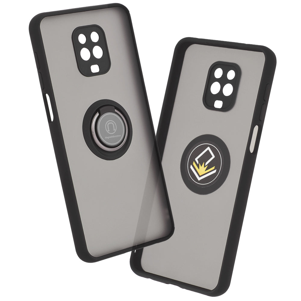 Deksel for Xiaomi Redmi Note 9S / Note 9 Pro / Note 9 Pro Max, Techsuit, Glinth, Svart