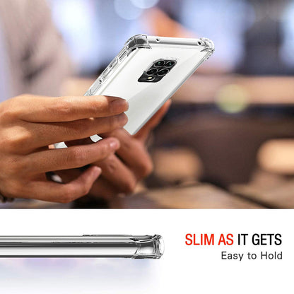 Deksel for Xiaomi Redmi Note 9S / Note 9 Pro / Note 9 Pro Max, Techsuit, Støtsikker Klar, Transparent