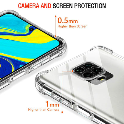 Deksel for Xiaomi Redmi Note 9S / Note 9 Pro / Note 9 Pro Max, Techsuit, Støtsikker Klar, Transparent