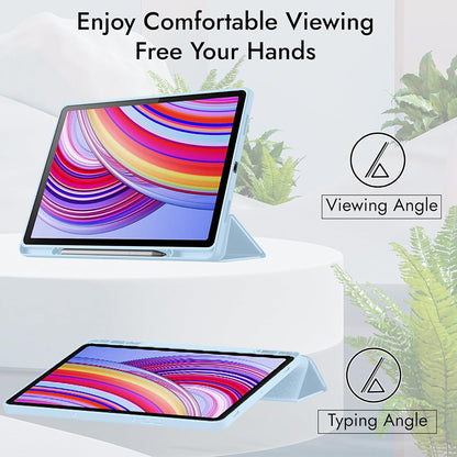 Deksel for Xiaomi Redmi Pad 2 Pro, Techsuit, Flex Trifold, Lilla