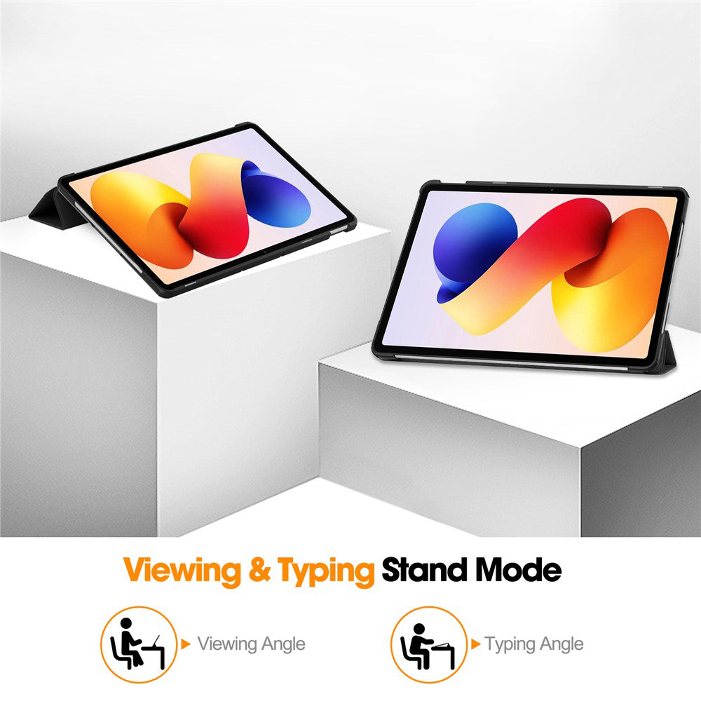 Deksel for Xiaomi Redmi Pad 2 Pro, Techsuit, FoldPro, Svart