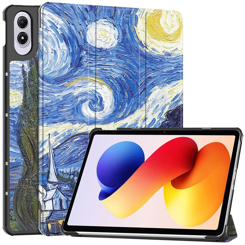 Deksel for Xiaomi Redmi Pad 2 Pro, Techsuit, FoldPro Starry Night, Flerfarget