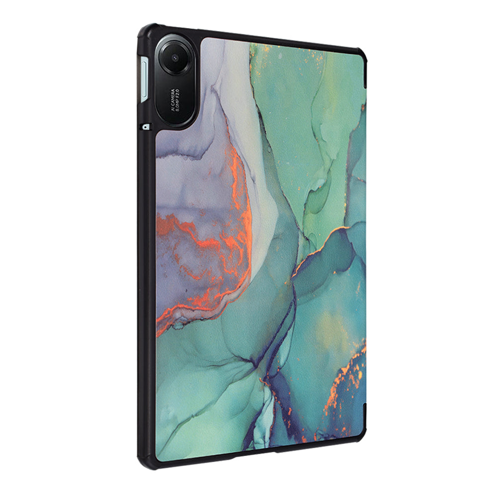Deksel for Xiaomi Redmi Pad 2, Techsuit, FoldPro Green Time, Flerfarget