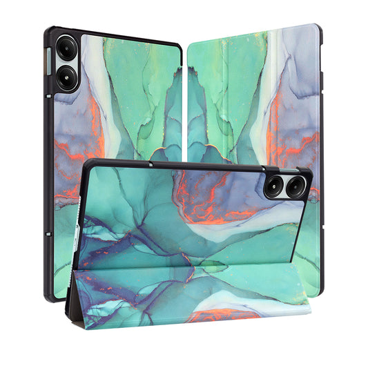 Deksel for Xiaomi Redmi Pad Pro / Pad / Pad Pro 5G, Techsuit, FoldPro Green Time, Flerfarget