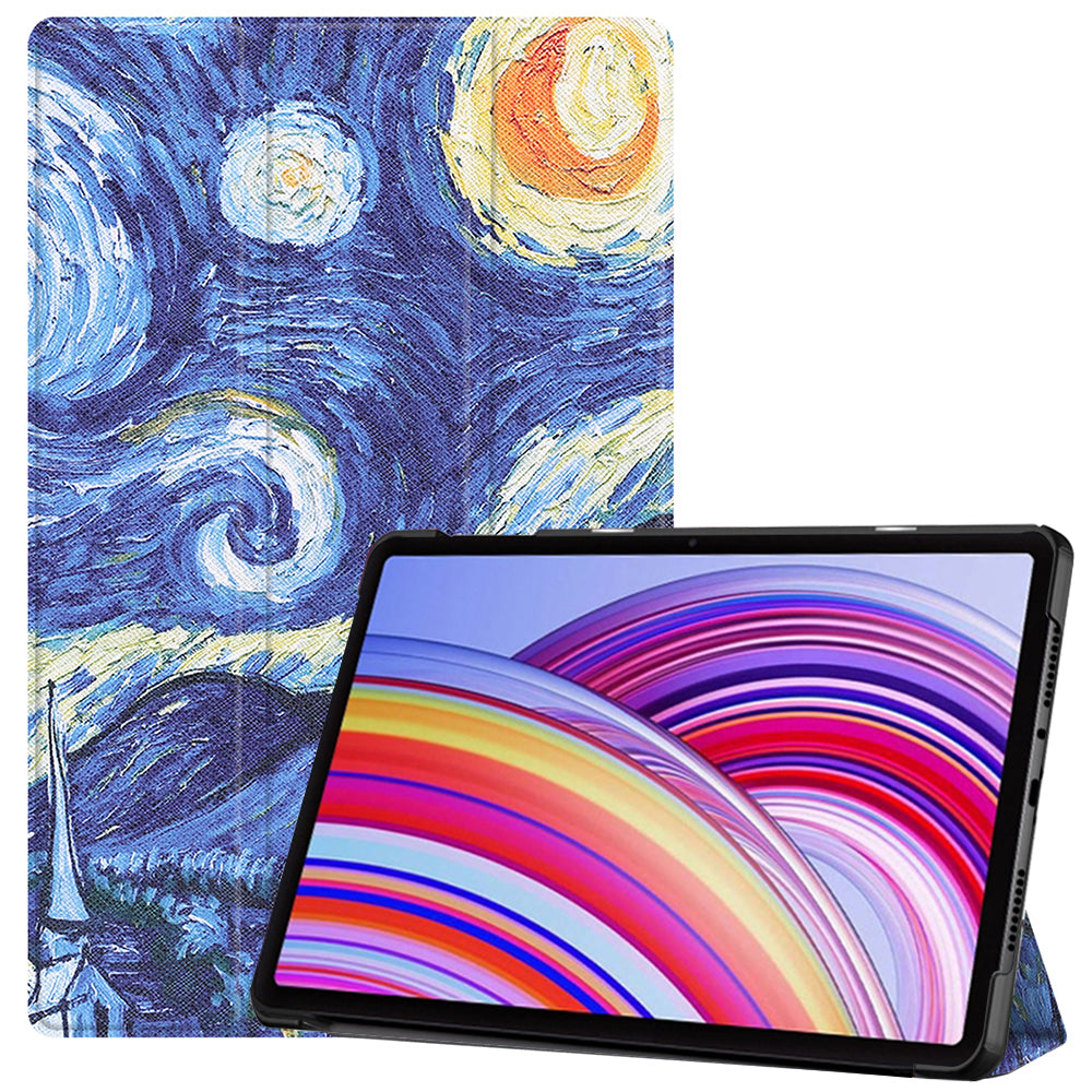 Deksel for Xiaomi Redmi Pad Pro / Pad / Pad Pro 5G, Techsuit, FoldPro Starry Night, Flerfarget