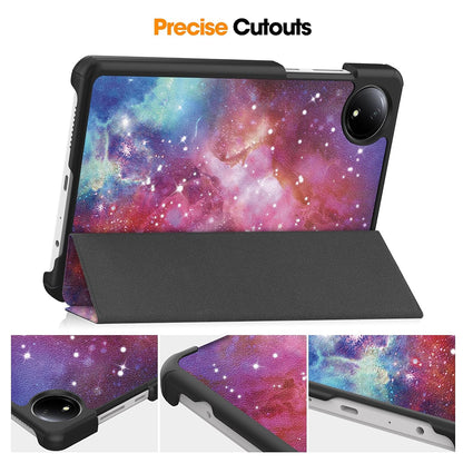 Deksel for Xiaomi Redmi Pad SE 8.7, Techsuit, FoldPro Galaxy, Flerfarget