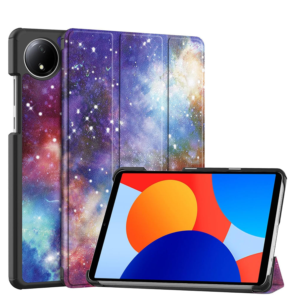 Deksel for Xiaomi Redmi Pad SE 8.7, Techsuit, FoldPro Galaxy, Flerfarget