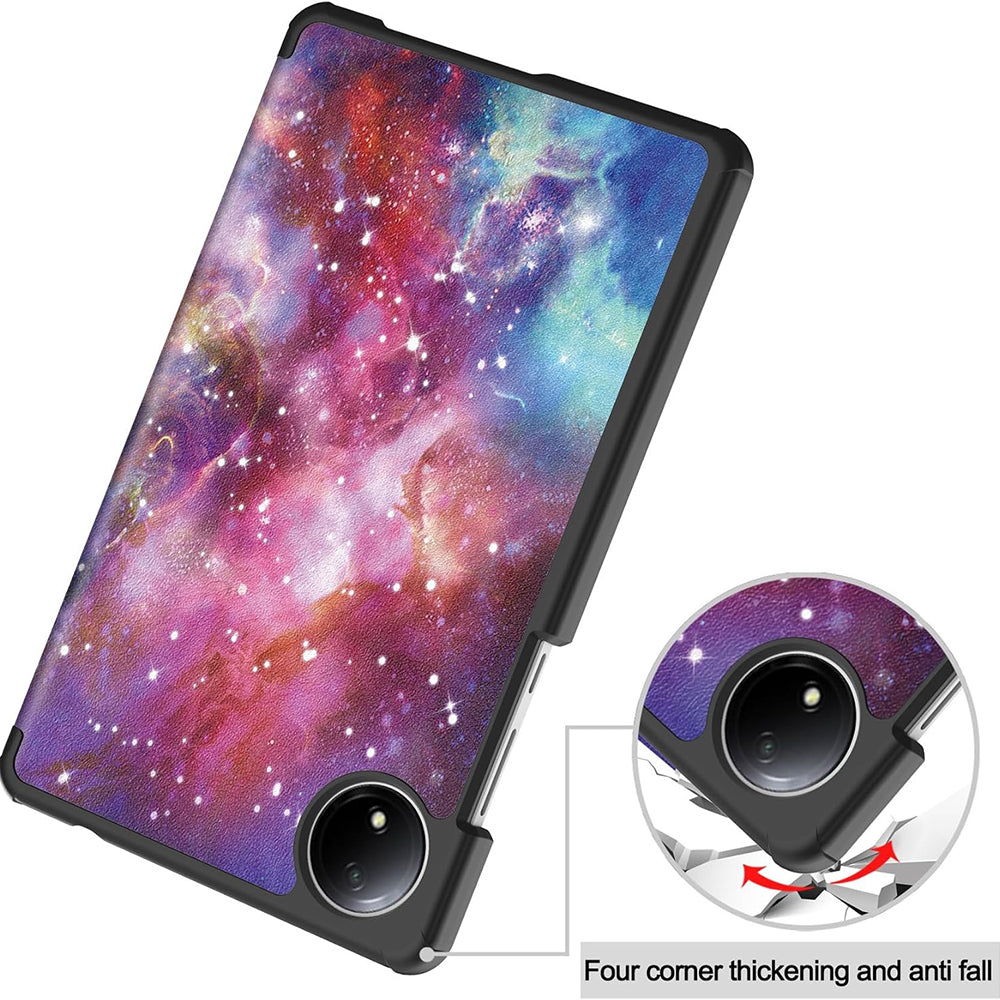 Deksel for Xiaomi Redmi Pad SE 8.7, Techsuit, FoldPro Galaxy, Flerfarget