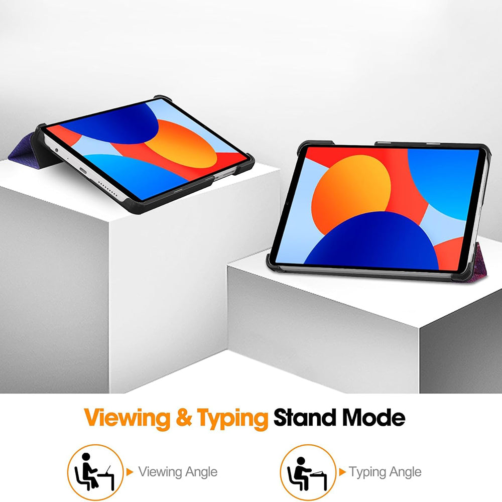 Deksel for Xiaomi Redmi Pad SE 8.7, Techsuit, FoldPro Galaxy, Flerfarget