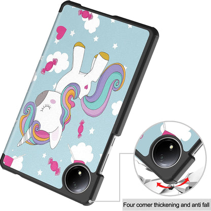 Deksel for Xiaomi Redmi Pad SE 8.7, Techsuit, FoldPro Unicorn, Flerfarget
