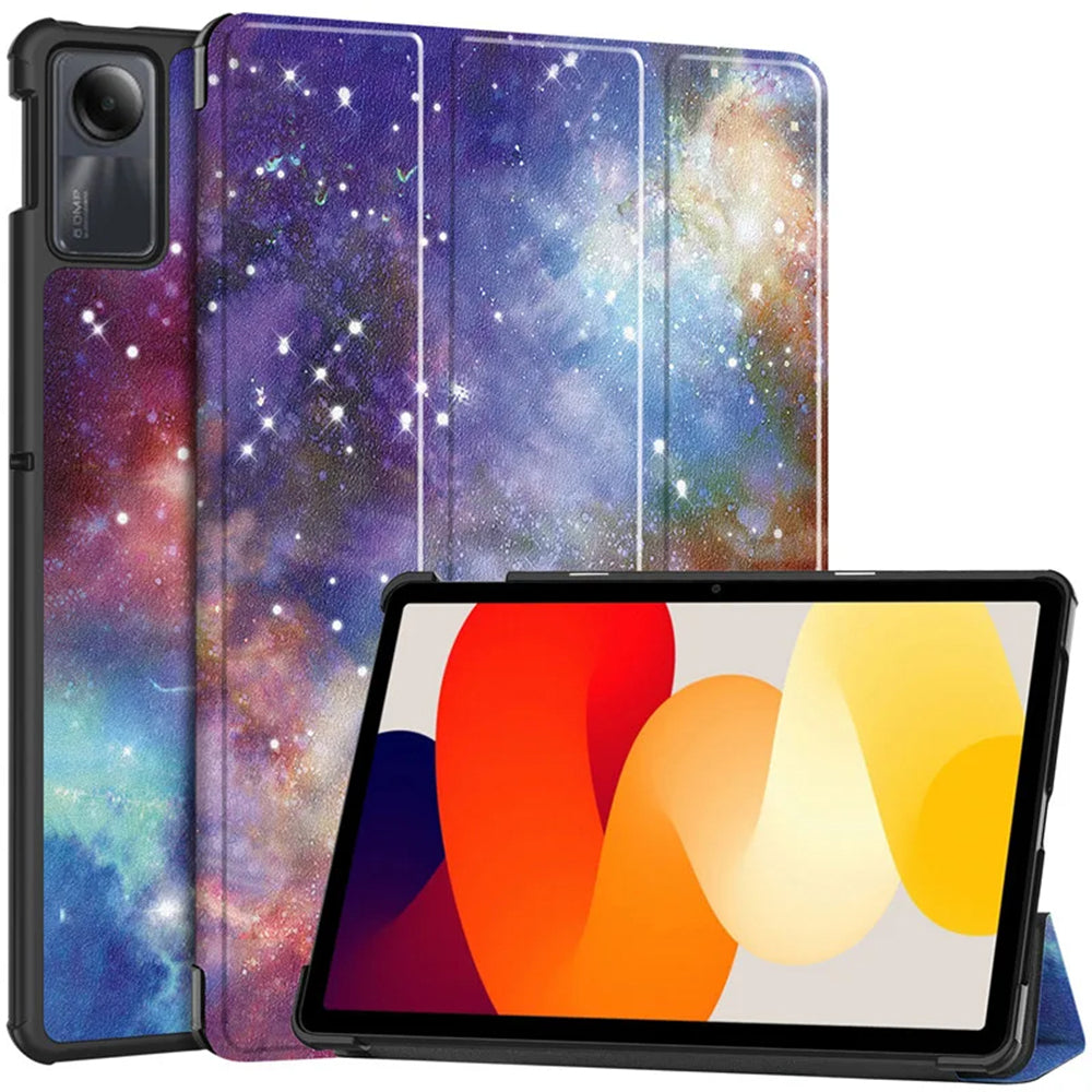Deksel for Xiaomi Redmi Pad SE, Techsuit, FoldPro Galaxy, Flerfarget