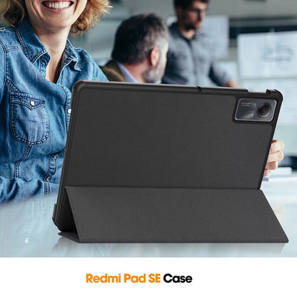 Deksel for Xiaomi Redmi Pad SE, Techsuit, FoldPro, Svart