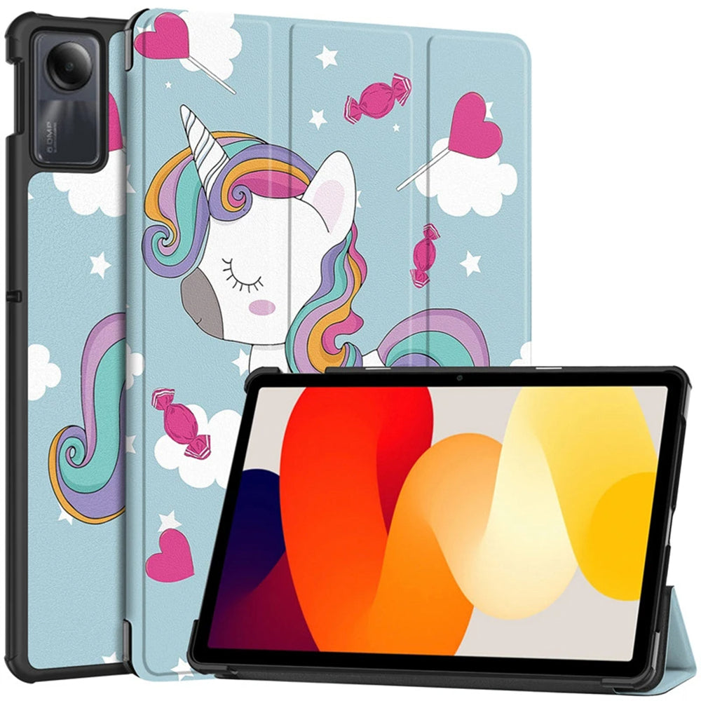 Deksel til Xiaomi Redmi Pad SE, Techsuit, FoldPro Unicorn, Flerfarget