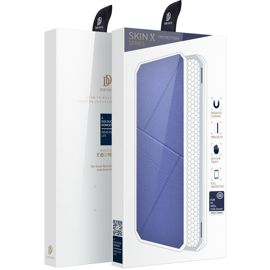 Etui til Samsung Galaxy A03s A037, DUX DUCIS, Skin X, Blå