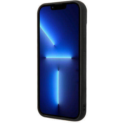 Deksel for Apple iPhone 14 Plus, Karl Lagerfeld, Quilted Puffy Metal Logo, Svart