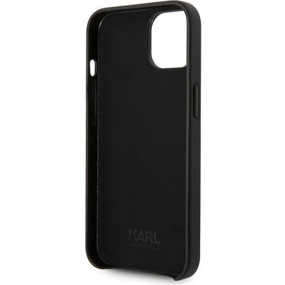 Deksel for Apple iPhone 14 Plus, Karl Lagerfeld, Perforated Logo, Svart