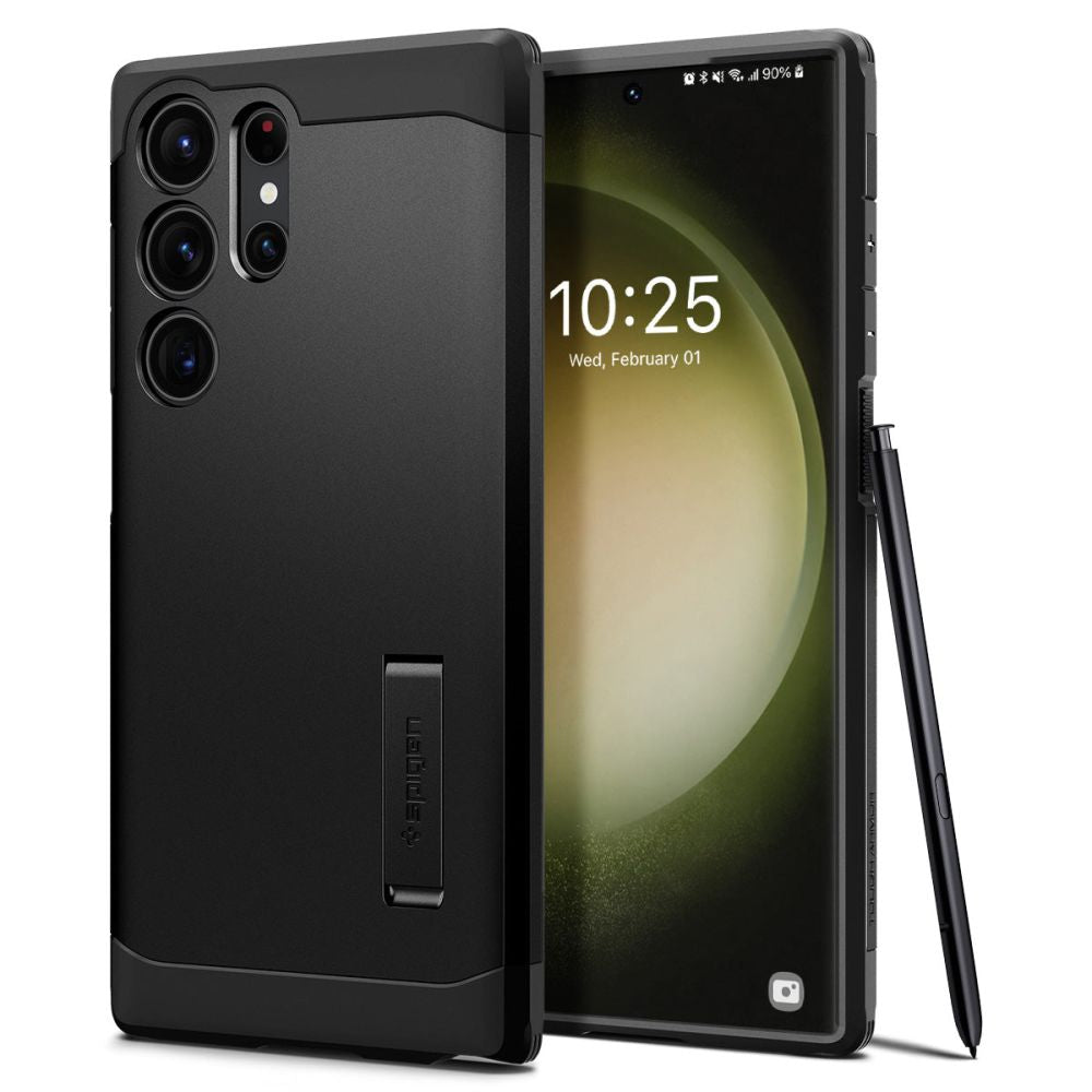 Deksel for Samsung Galaxy S23 Ultra S918, Spigen, Tough Armor, Svart ACS05623