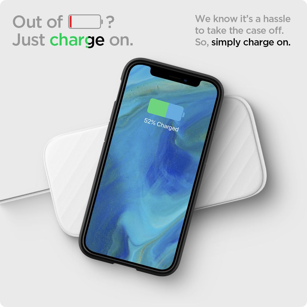 Deksel for Apple iPhone 12 / 12 Pro, Spigen, Ultra Hybrid, Svart ACS01703