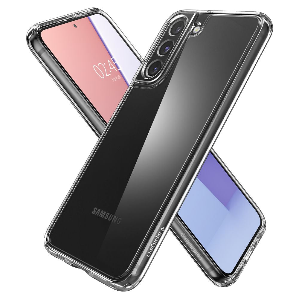 Deksel for Samsung Galaxy S22 5G S901, Spigen, Ultra Hybrid, Transparent ACS03988