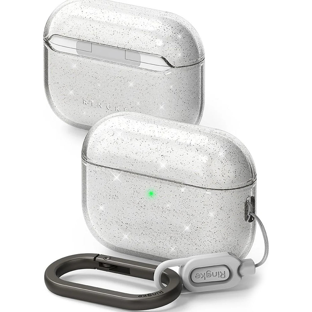 Ringke Air Glitter deksel for Apple AirPods 3, Gjennomsiktig