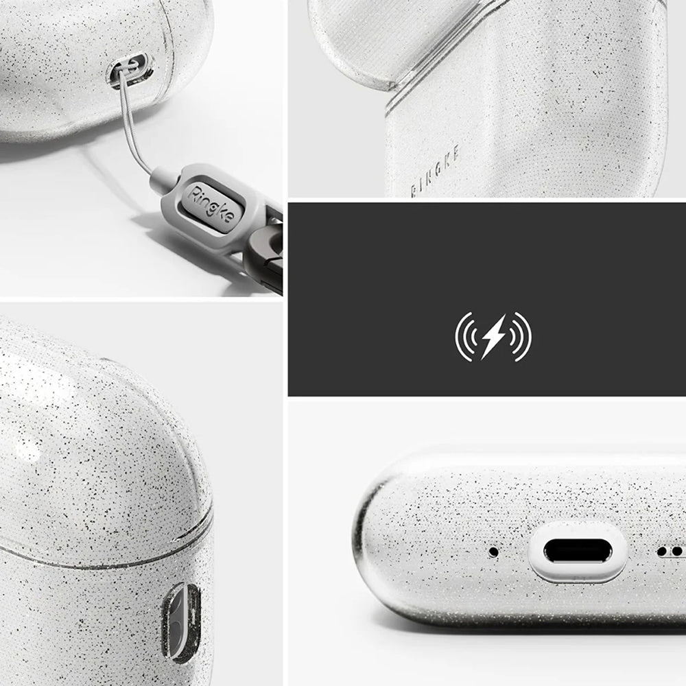 Ringke Air Glitter deksel for Apple AirPods 3, Gjennomsiktig