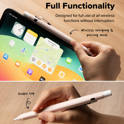 Ringke Drafting-etui for Apple Pencil Pro / Pencil (Generasjon 2), Hvit