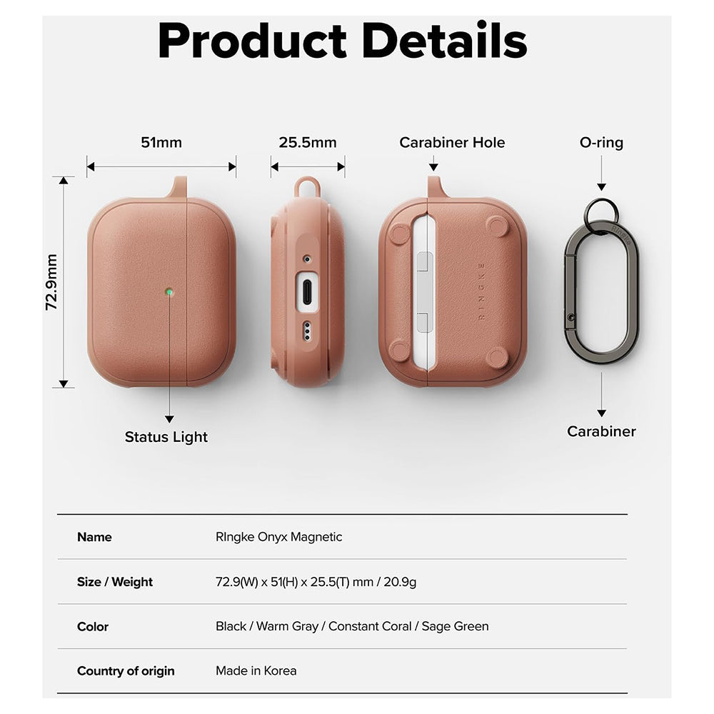 Ringke Onyx Magnetisk Deksel for Apple AirPods Pro 3, Bronse