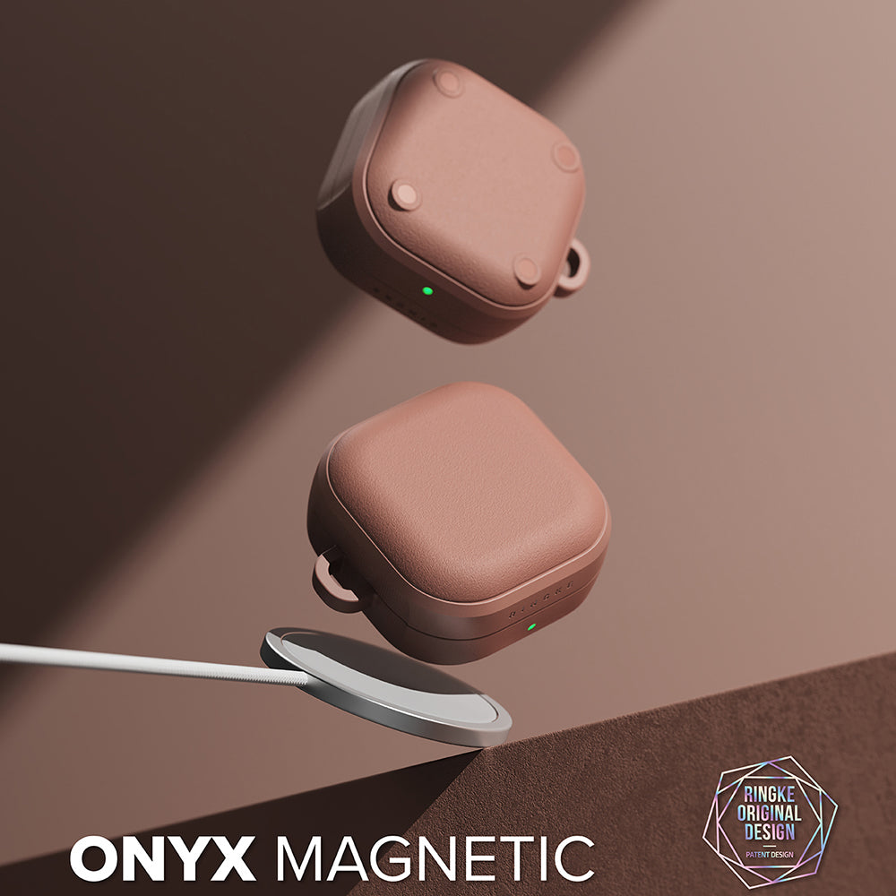 Ringke Onyx magnetisk deksel for Samsung Galaxy Buds4 / Buds4 Pro, bronse