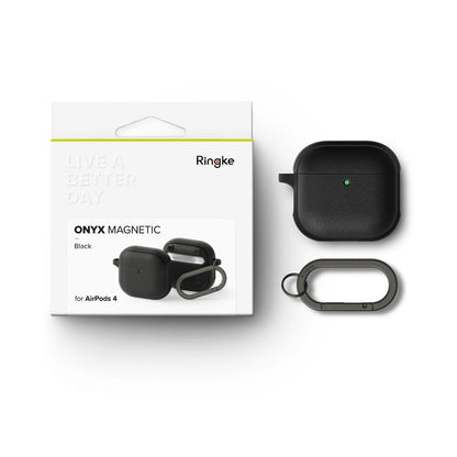 Ringke Onyx Magnetic deksel for Apple AirPods 4, grå