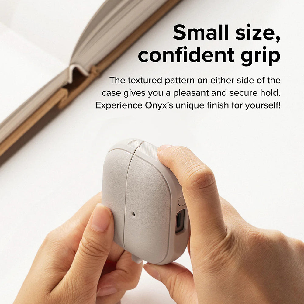 Ringke Onyx Magnetic-etui for Samsung Galaxy Buds3 FE / Buds3 Pro / Buds3, Grå