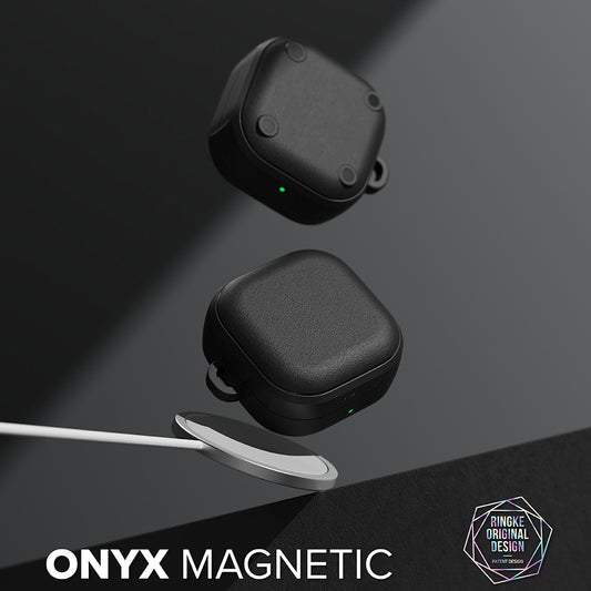 Ringke Onyx Magnetic deksel for Samsung Galaxy Buds4 / Buds4 Pro, Svart