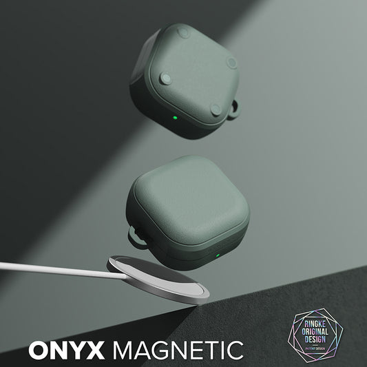 Ringke Onyx Magnetic etui for Samsung Galaxy Buds4 / Buds4 Pro, Grønn