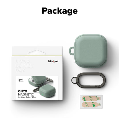 Ringke Onyx Magnetic etui for Samsung Galaxy Buds4 / Buds4 Pro, Grønn