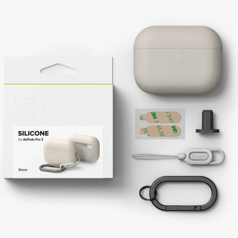 Ringke-deksel for Apple AirPods 3, Krem