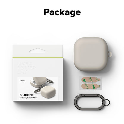 Ringke-etui for Samsung Galaxy Buds4 / Buds4 Pro, Krem