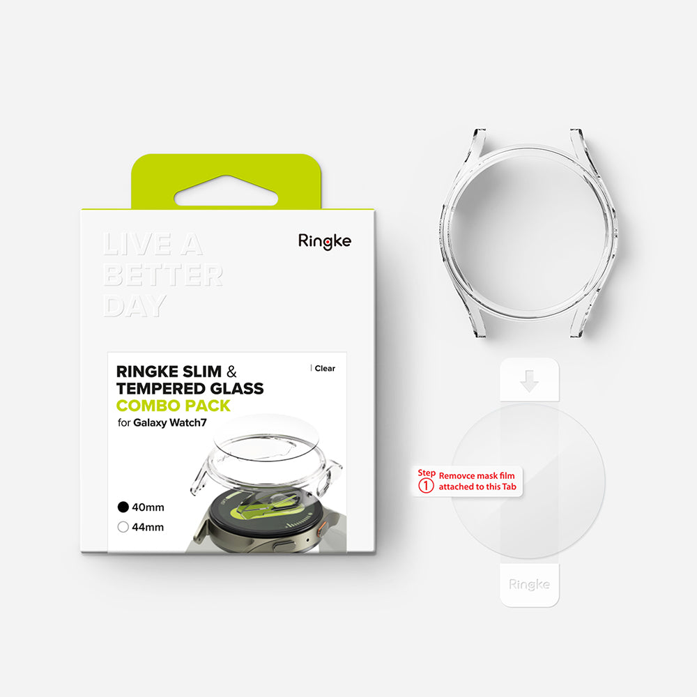 Ringke Slim deksel for Samsung Galaxy Watch7 40mm, gjennomsiktig