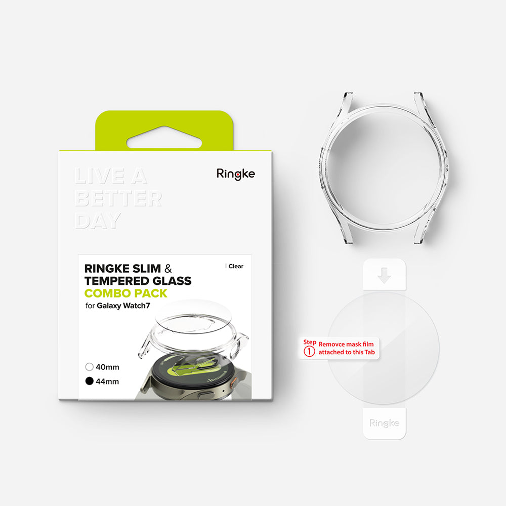 Ringke Slim deksel for Samsung Galaxy Watch7 44mm, gjennomsiktig