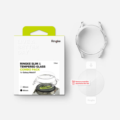Ringke Slim deksel for Samsung Galaxy Watch7 44mm, gjennomsiktig