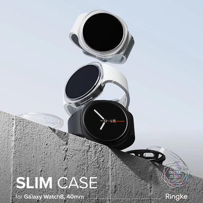 Ringke Slim deksel for Samsung Galaxy Watch8 40mm, Sett med 2 stykker, Gjennomsiktig