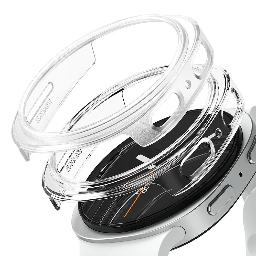 Ringke Slim deksel for Samsung Galaxy Watch8 40mm, Sett med 2 stykker, Gjennomsiktig