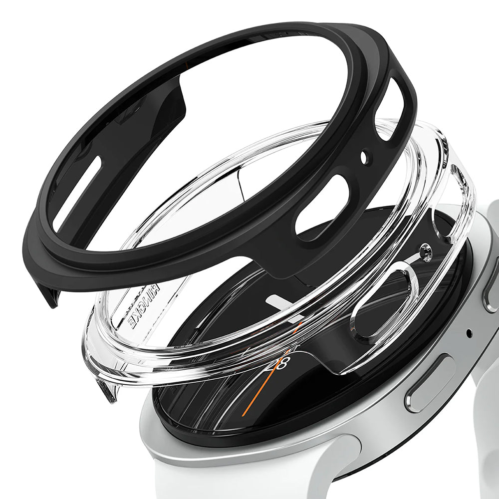 Ringke Slim deksel for Samsung Galaxy Watch8 44mm, sett med 2 stk, matt svart