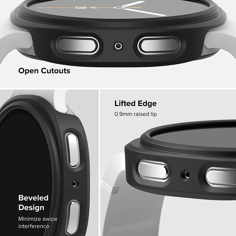Ringke Slim deksel for Samsung Galaxy Watch8 44mm, sett med 2 stk, matt svart