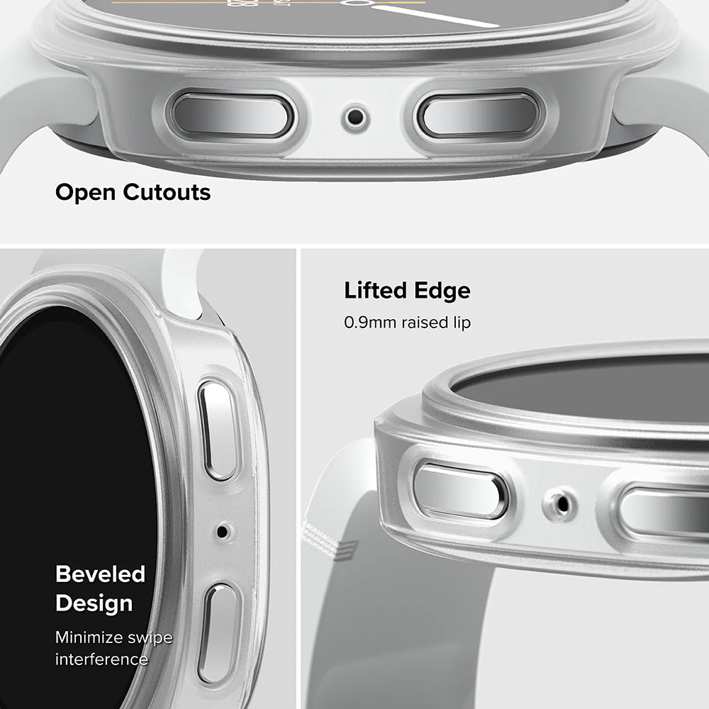 Ringke Slim deksel for Samsung Galaxy Watch8 Classic, sett med 2 stk, gjennomsiktig