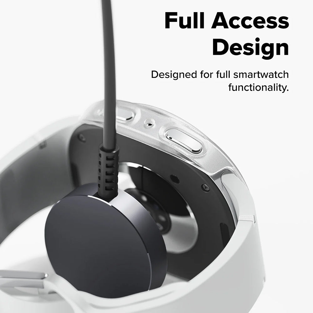 Ringke Slim deksel for Samsung Galaxy Watch8 Classic, sett med 2 stk, gjennomsiktig