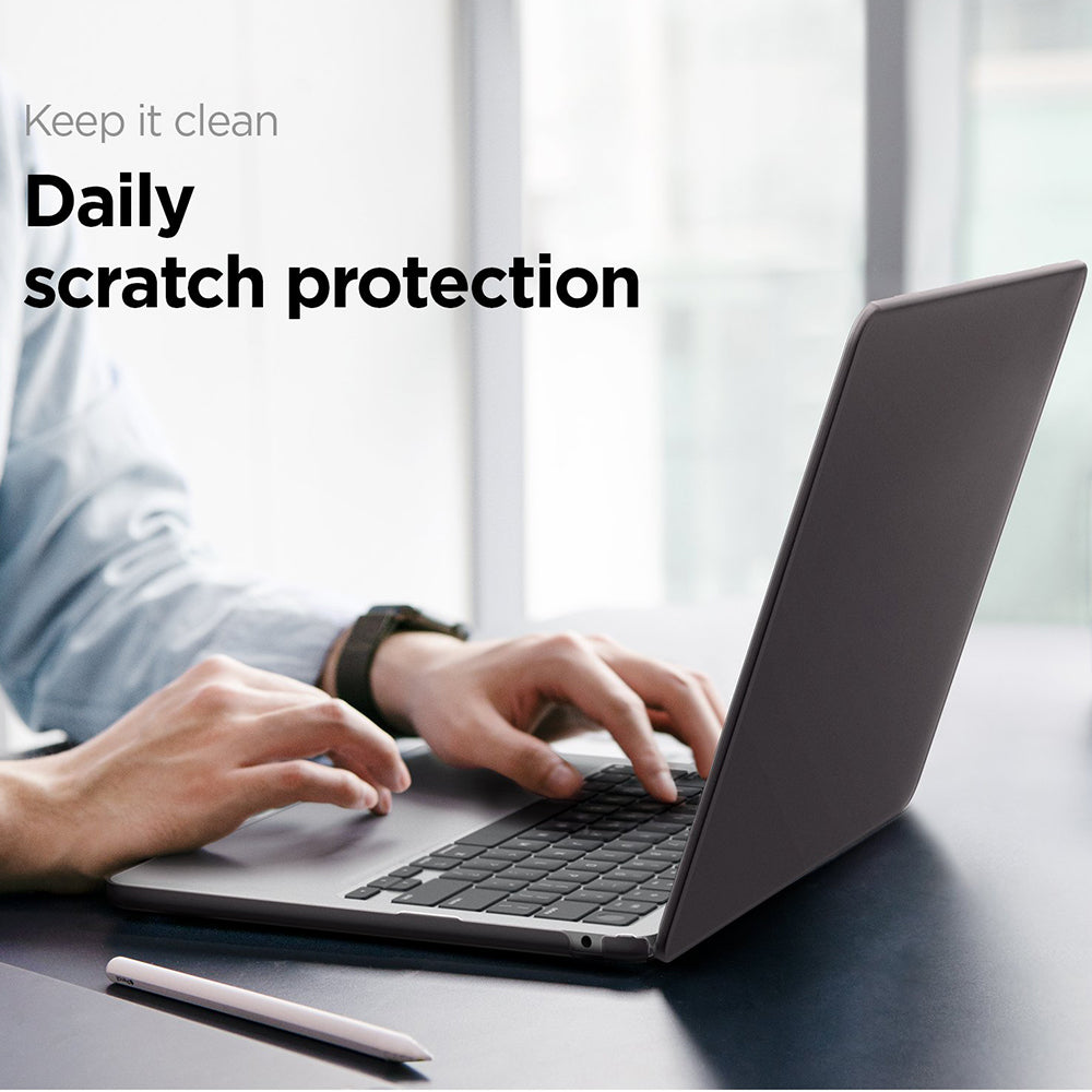 Spigen Airskin-etui for Apple MacBook Air 13 tommer (2026) / (2025) / (2024) / (2022), Satinert svart ACS11531